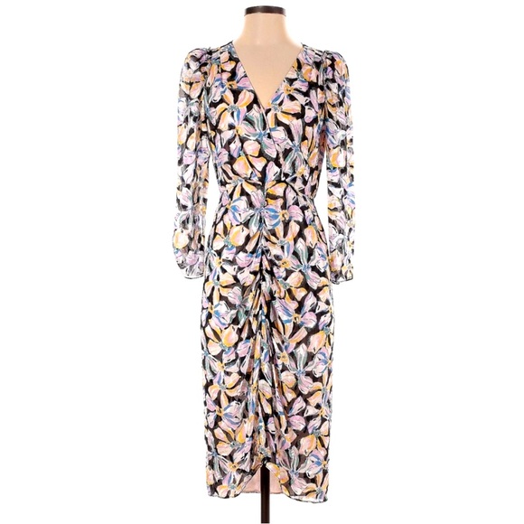 $377 REBECCA TAYLOR “Bow Fleur” Dress, Size 2 - Picture 1 of 4